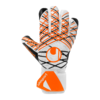 LUVAS UHLSPORT SOFT HN COMP JNR (branco/preto/laranja)