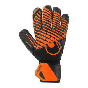 LUVAS UHLSPORT FM SUPER RESIST + HN (preto/laranja)