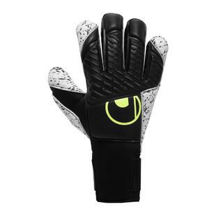 LUVAS UHLSPORT FM SUPERGRIP + FLEX FRAME CARBON (black/neon yellow)